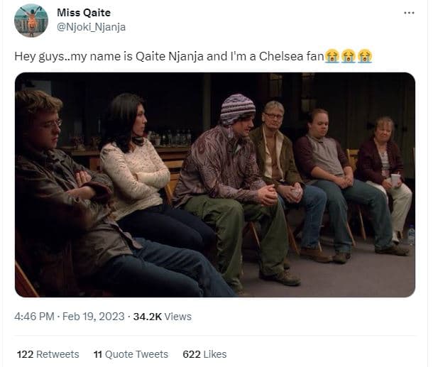 Miss qaite njoki_njanja hey guys_my name is qaite njanja and i'm a chelsea fan5f