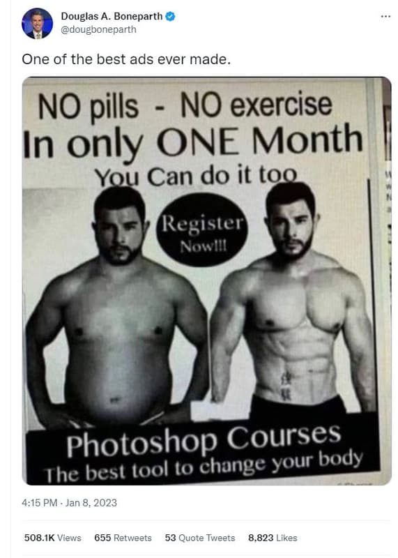 Douglas a boneparth dougboneparth one of the best ads ever made no pills no exer