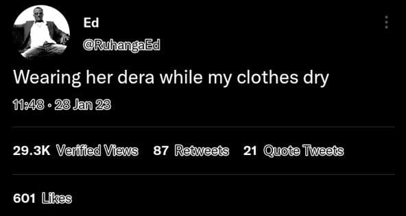 Ed ruhangaed wearing her dera while my clothes dry 28 jan 28 29.3k veffied views