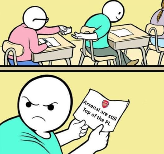 Arsenal tp are of the pl 'still