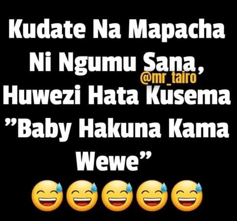 Kudate na mapacha ni ngumu sana mr_tairo huwezi hata kusema baby hakuna kama wew