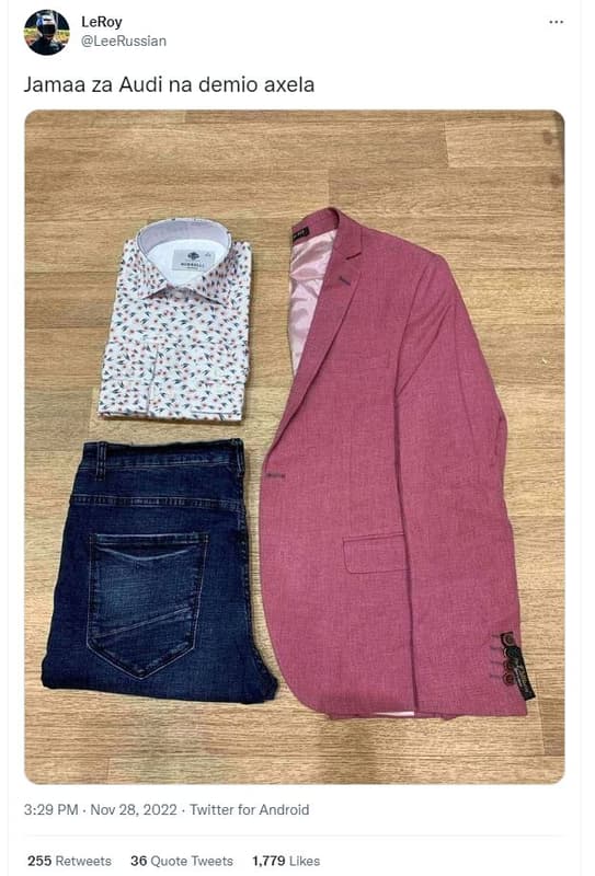 Leroy leerussian jamaa za audi na demio axela 3.29 pm . nov 28, twitter for andr