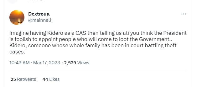 Dextrous mainneli_ imagine having kidero as a cas then telling us ati you think