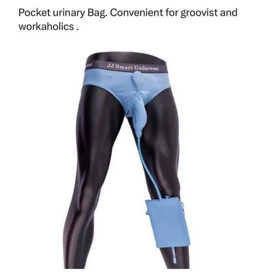 Pocket urinary bag convenient for groovist and workaholics jj sqaf6 undorwenr