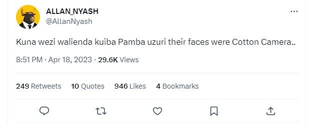 Allan_nyash allannyash kuna wezi walienda kuiba pamba uzuri their faces were cot