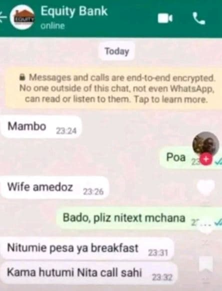 Equity bank onling today messages and colls are endto end encrpted no one outsid
