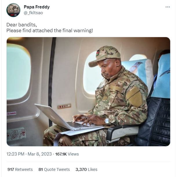 Papa freddy _fkitsao dear bandits please find attached the final warning! 12.23