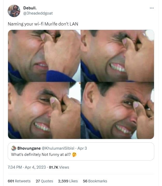 Debull. 3headeddgoat naming your wifi murife don't lan bhovungane khulumanisibis