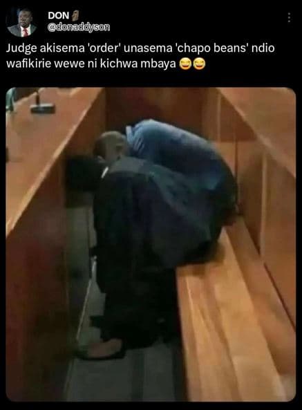 Don donaddyson judge akisema 'order' unasema 'chapo beans' ndio wafikirie wewe n