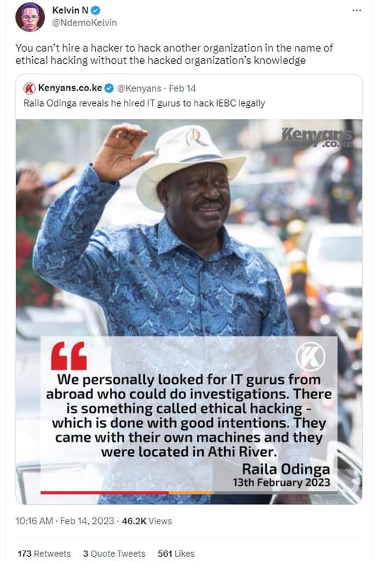 Kelvin n ndemokelvin you can't hire a hacker to hack another organization in the