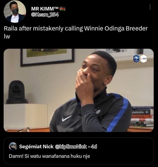 Mr kimmtm keam 254 raila after mistakenly calling winnie odinga breeder iw segém