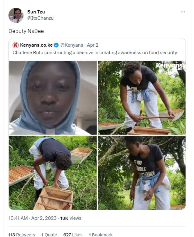 Sun tzu itschanzu deputy nabee kenyans .co.ke kenyans apr 2 charlene ruto constr