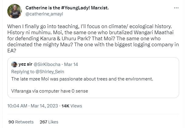 Catherine is the youngladyl marxist. catherine_amayi when finally g0 into teachi