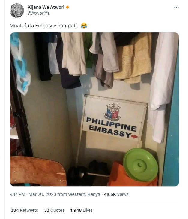 Kijana wa atwori atworiya mnatafuta embassy hampati_ 9.17 pm mar 20, from wester