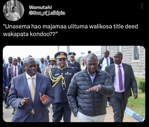Wamutahi son_f_laikipia 'unasema hao majamaa ulituma walikosa title deed wakapat