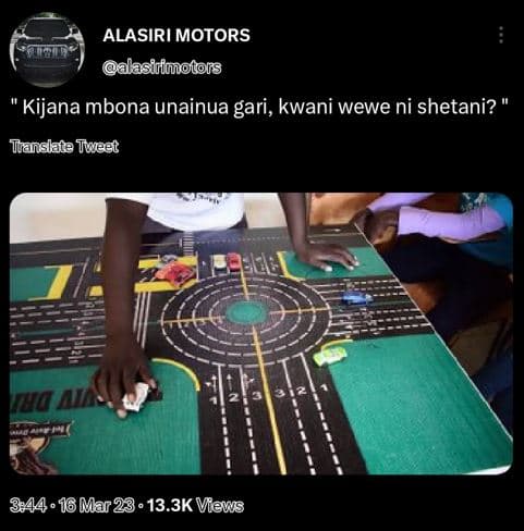 Alasiri motors alasiifuotors wawt kijana mbona unainua gari, kwani wewe ni sheta