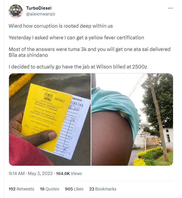 Turbodiesel alexmwanzo wierd how corruption is rooted deep within us yesterday a