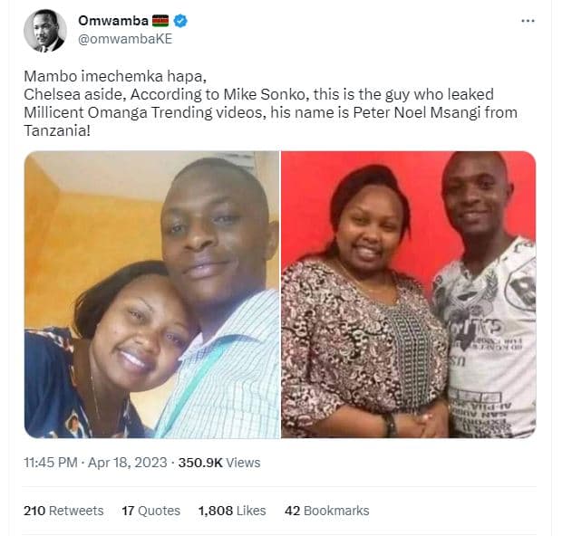 Omwamba omwambake mambo imechemka hapa chelsea aside according to mike sonko, th