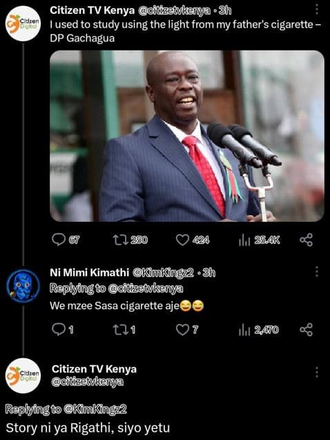 Citizen tv kenya gidzeckenya gh citio used to study using the light from my fath