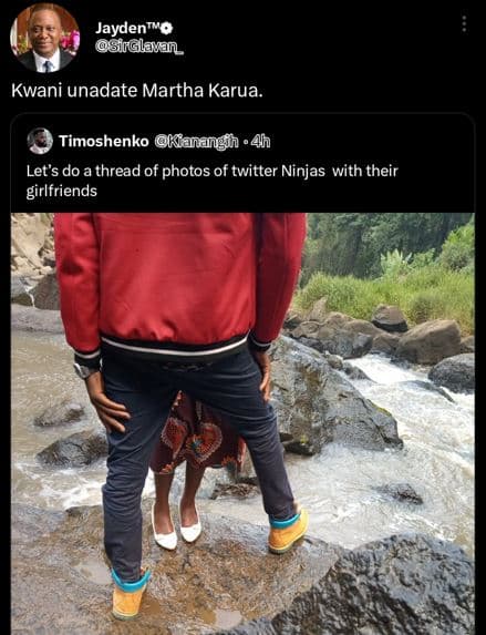 Jaydeno sirglavan kwani unadate martha karua. timoshenko kanangin .4h let's do t