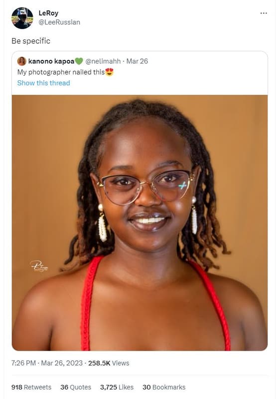 Leroy leerussian be specific kanono kapoa nelimahh mar 26 my photographer nailed