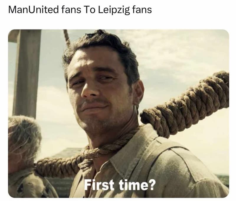 Manunited fans to leipzig fans first time?