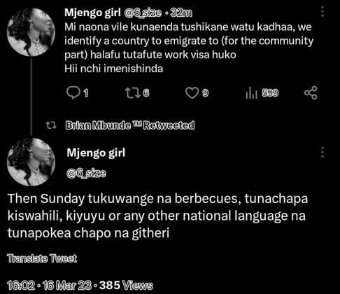 Mjengo girl size 32m mi naona vile kunaenda tushikane watu kadhaa we identify co