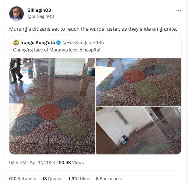 Billiegino3 billiegin03 murang'a citizens set to reach the wards faster as they