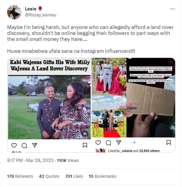 Losie rozay_kamau maybe i'm being harsh, but anyone who can allegedly afford a l