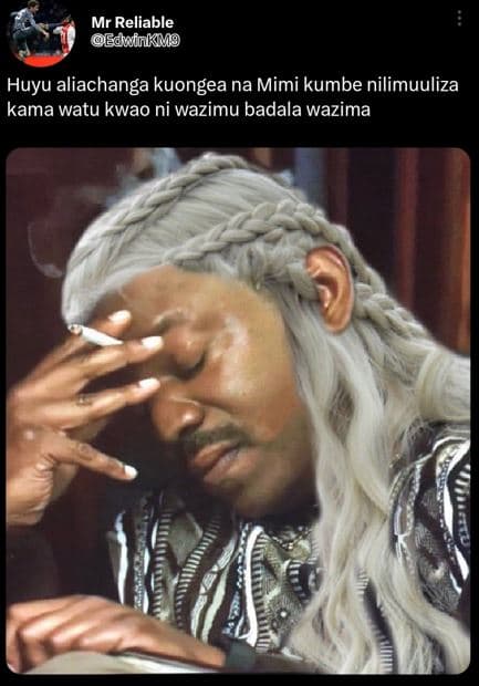 Mr reliable edhafukls huyu aliachanga kuongea na mimi kumbe nilimuuliza kama wat