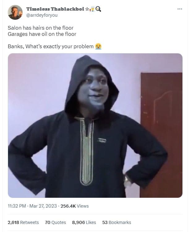 Timeless thablackboi arrdeyforyou salon has hairs on the floor garages have oil