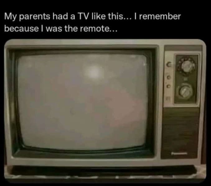 My parents had a tv like this. lremember because was the remote