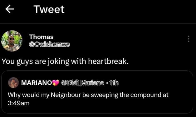 Tweet thomas wishenwe you guys are joking with heartbreak. mariano did_mariano t