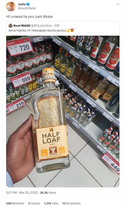 Justo justintenai hii unaeza ita your pals mkate real mash 254_iconiccc 23h acha