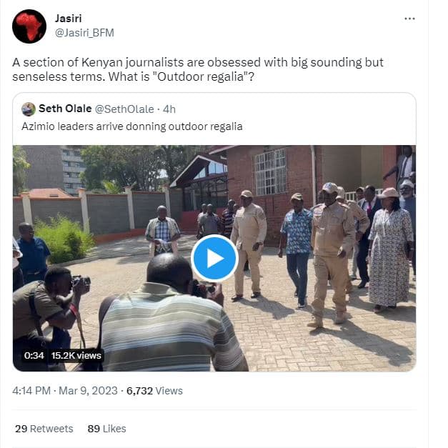 Jasiri jasiri_bfm a section of kenyan journalists are obsessed with big sounding