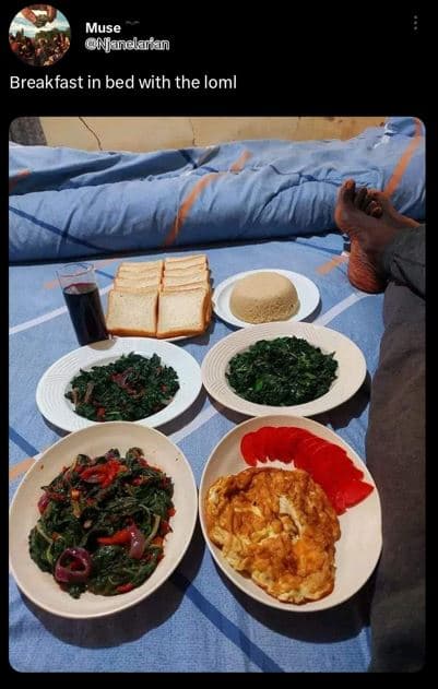 Muse nandlara breakfast in bed with the loml
