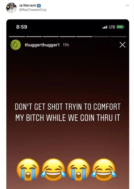 Ja warrant realtweetsonly 859 lte thuggerthuggerı h1h don't get shot tryin to co