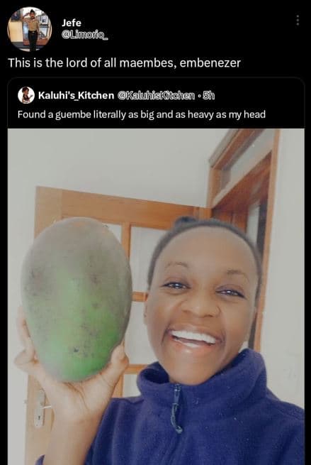 Jefe limoiio this is the lord of all maembes, embenezer kaluhi's_kitchen kaluhis