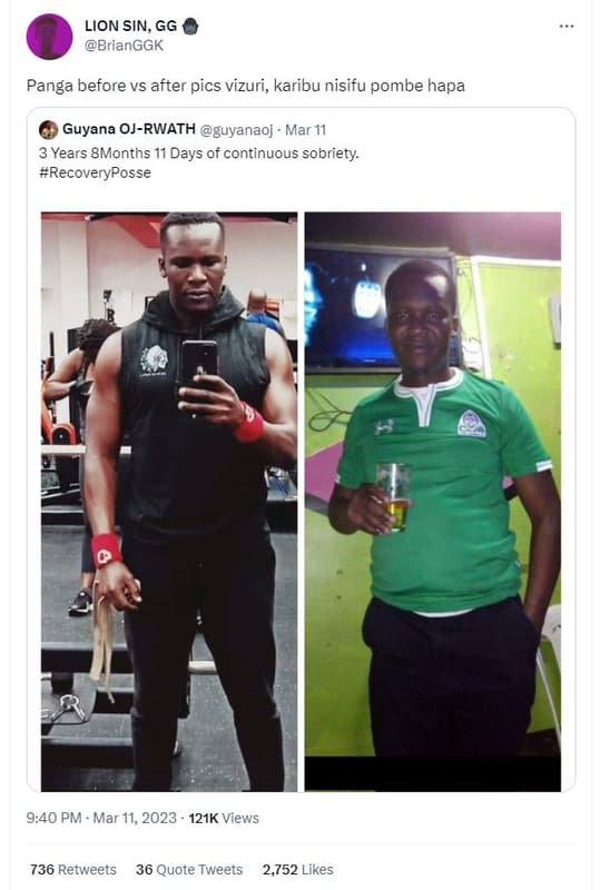 Lion sin, gg brianggk panga before vs after pics vizuri, karibu nisifu pombe hap