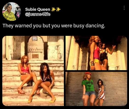 Subie queen juanneallfe they warned you but you were busy dancing