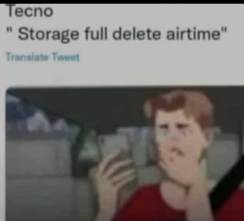 Tecno 1 06 storage full delete airtime inalale tvoci