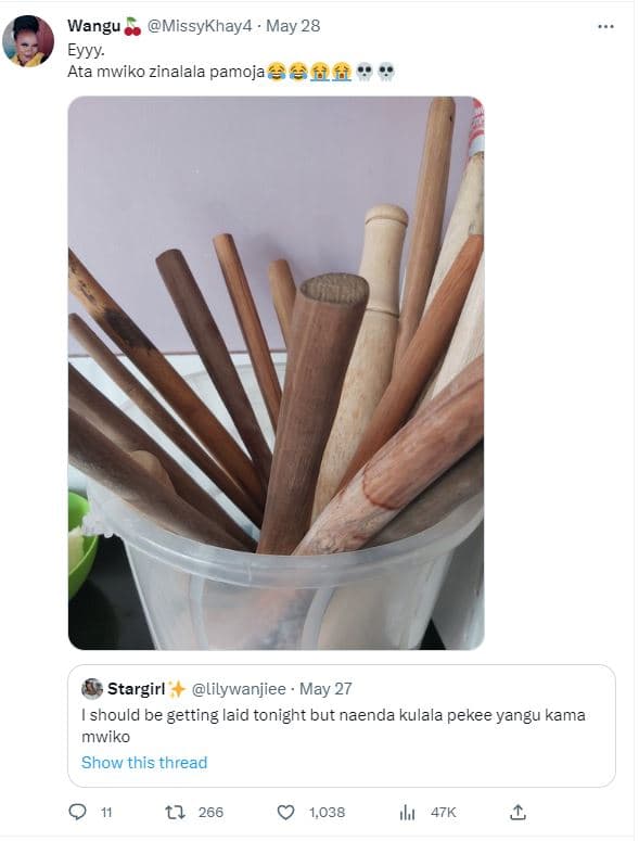 Wangu missykhay4 may 28 eyyy. ata mwiko zinalala pamoja stargirl lilywanjiee . m