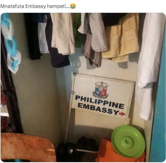 Mnatafuta embassy hampati. philippine embassy