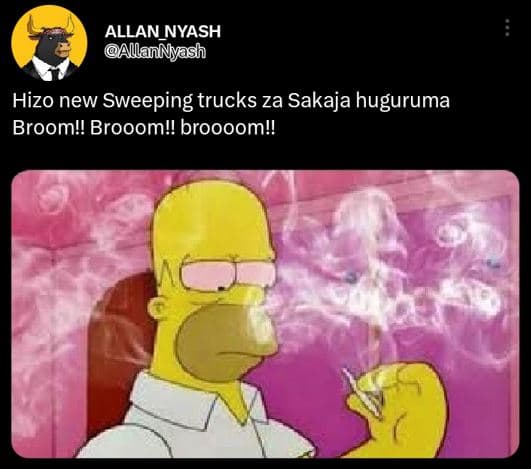 Allan_nyash allannyash hizo new sweeping trucks za sakaja huguruma brooml! brooo
