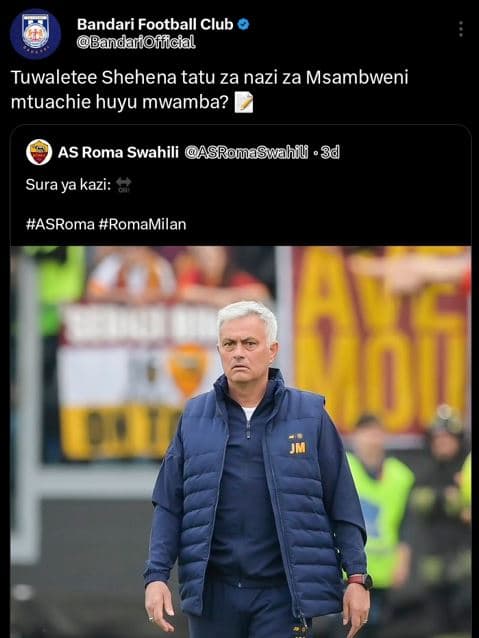 Bandari football club bandarfofffcial tuwaletee shehena tatu za nazi za msambwen