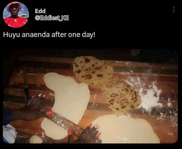 Edd eddest ke huyu anaenda after one day!