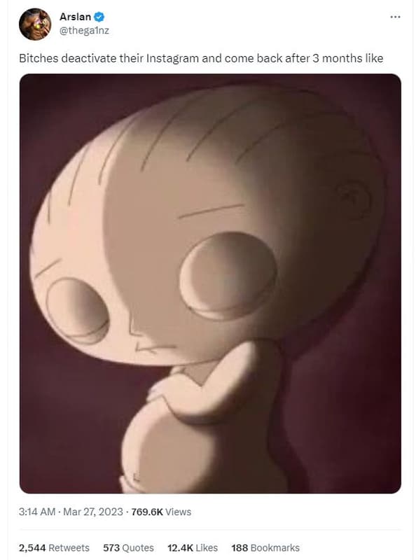 Arslan thegalnz bitches deactivate their instagram and come back after 3 months