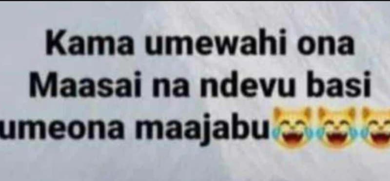 Kama umewahi ona maasai na ndevu basi umeona maajabu