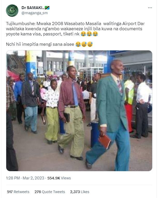 Dr samaki. maganga_sm tujikumbushe mwaka wasabato masalia walitinga airport dar