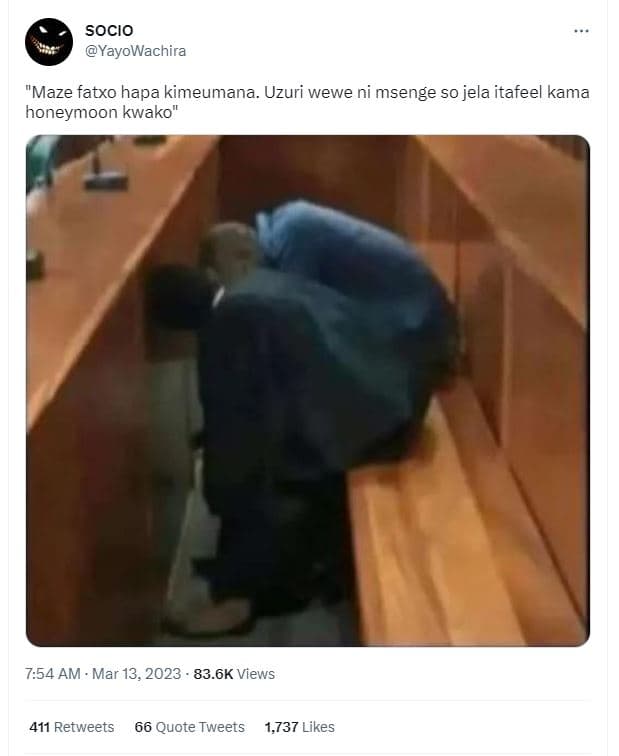 Socio yayowachira 'maze fatxo hapa kimeumana. uzuri wewe ni msenge s0 jela itafe